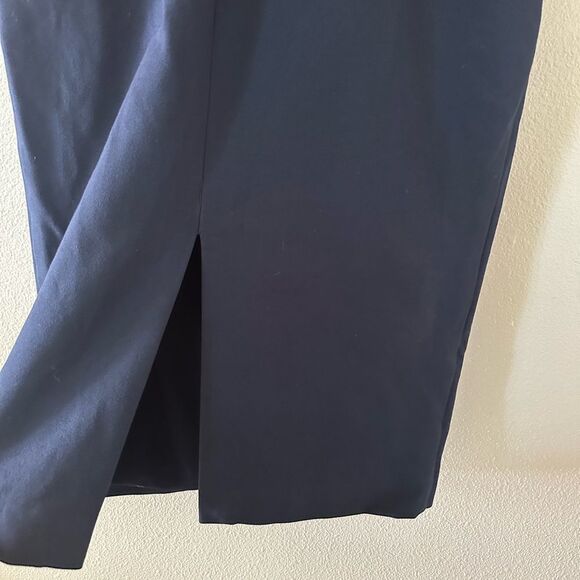 Elliatt Scarlette Navy Blue Midi Long Sleeve Cutout Cocktail Dress Size L - Picture 9 of 12